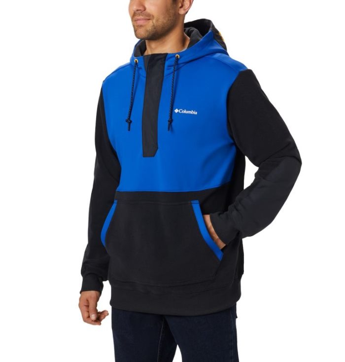 Lã Columbia Exploration™ Estacionar Hoodie Masculino Azuis Pretas Portugal | 150044-8UGL