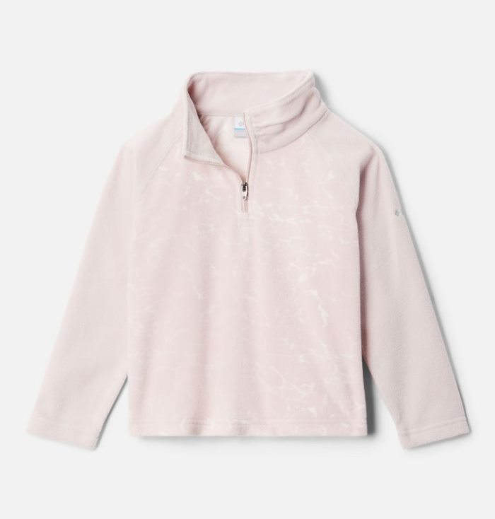 Lã Columbia Glacial™ II Printed Fleece 1/4 Zip Estacionar Criança Luz Rosa Portugal | 177946-AURH