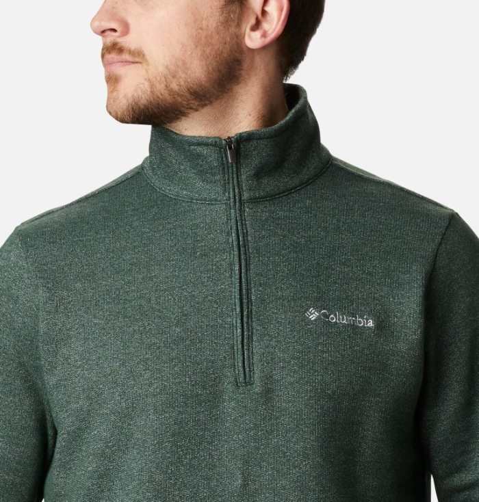 Lã Columbia Great Hart Mountain™ III Half Zip Fleece Masculino Verdes Portugal | 114073-4LR7