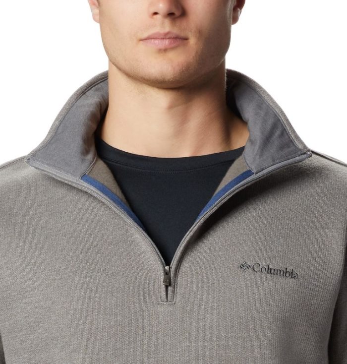 Lã Columbia Great Hart Mountain™ III Half Zip Fleece Masculino Cinzentas Portugal | 141123-CS7O