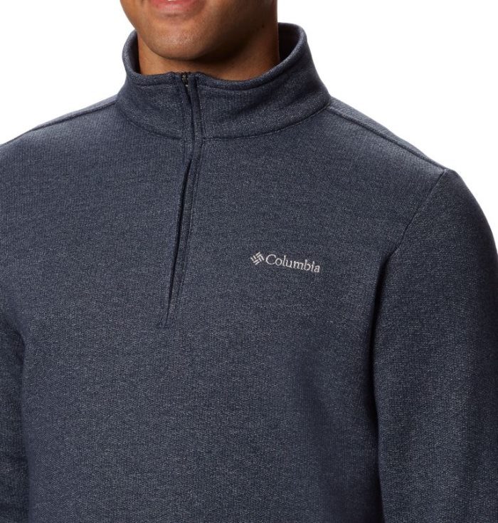 Lã Columbia Great Hart Mountain™ III Half Zip Fleece Masculino Azul Marinho Portugal | 151191-QIDL