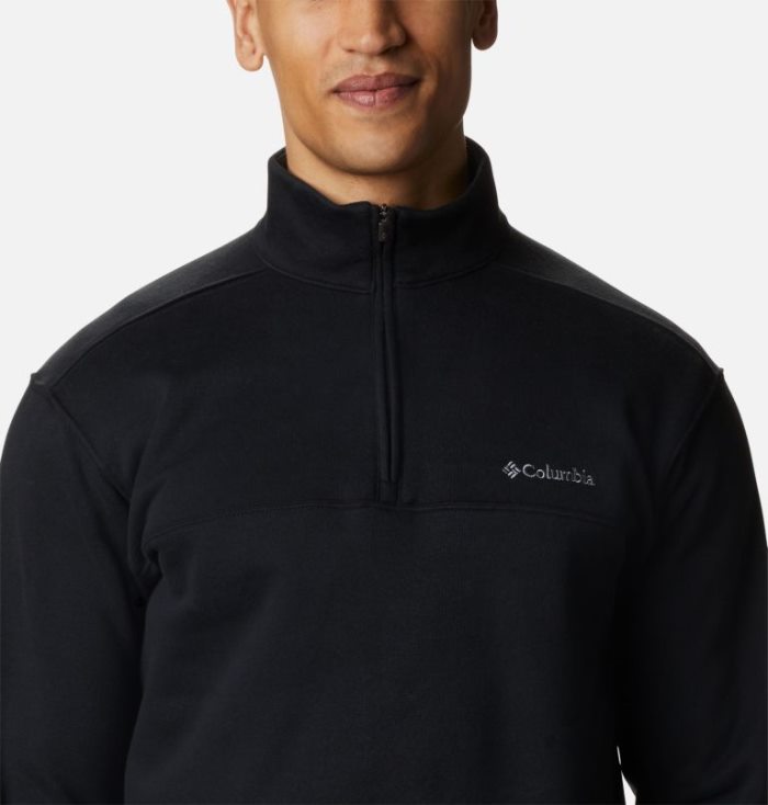 Lã Columbia Hart Mountain™ II Half Zip Masculino Pretas Portugal | 178395-4BN7