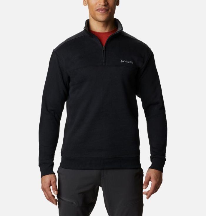 Lã Columbia Hart Mountain™ II Half Zip Masculino Pretas Portugal | 178395-4BN7