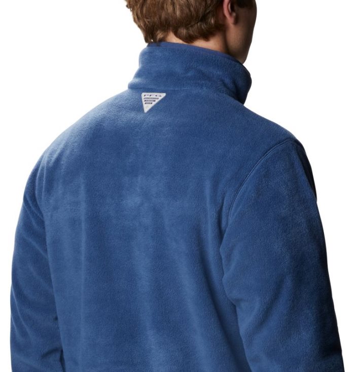 Lã Columbia PFG Grander Marlin™ MTR Fleece Estacionar Masculino Azul Marinho Portugal | 132759-TPV0