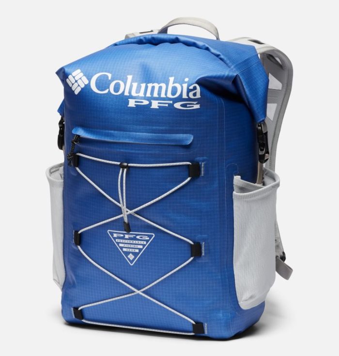 Mochilas Columbia PFG Force XII™ 35L Rolltop Backpack Feminino Azuis Cinzentas Portugal | 104820-QLQ0