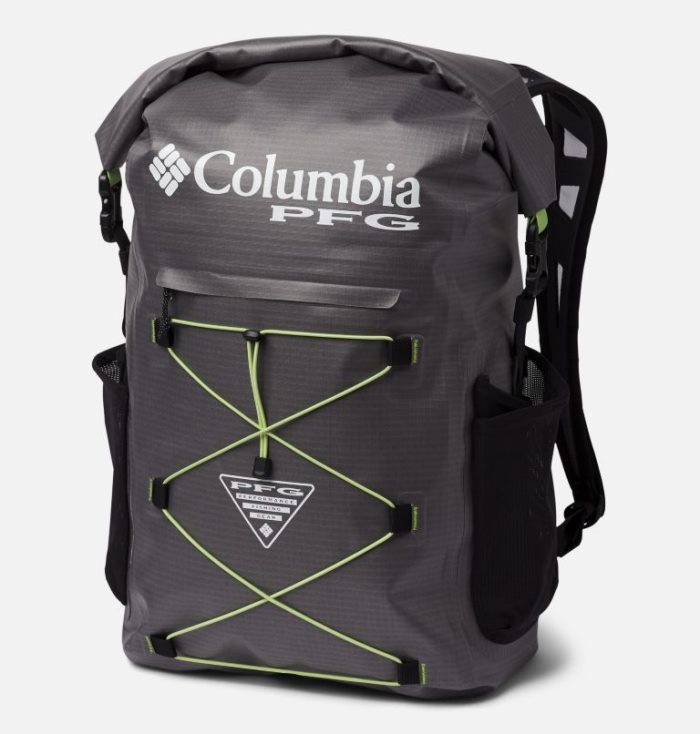 Mochilas Columbia PFG Force XII™ 35L Rolltop Backpack Masculino Cinzentas Luz Verdes Portugal | 190696-GBER