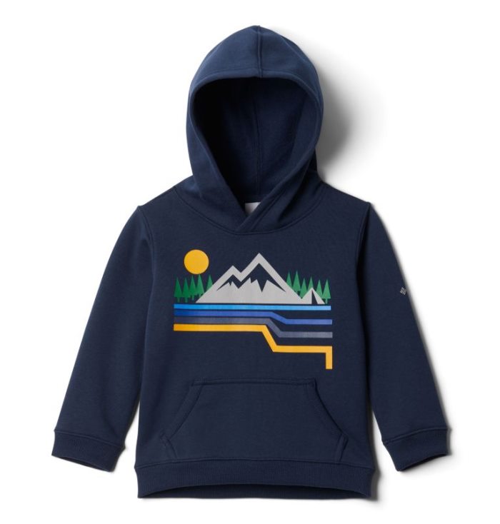 Moletom Com Capuz Columbia Park™ Hoodie Criança Azul Marinho Portugal | 122246-7YHG