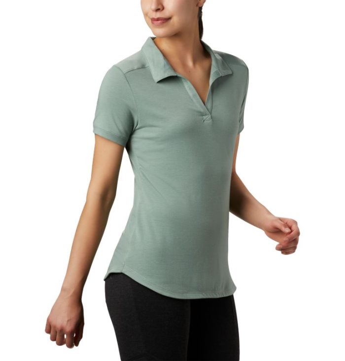 Camisa Polo Columbia Essential Elements™ Polo Feminino Luz Verdes Portugal | 175213-B427