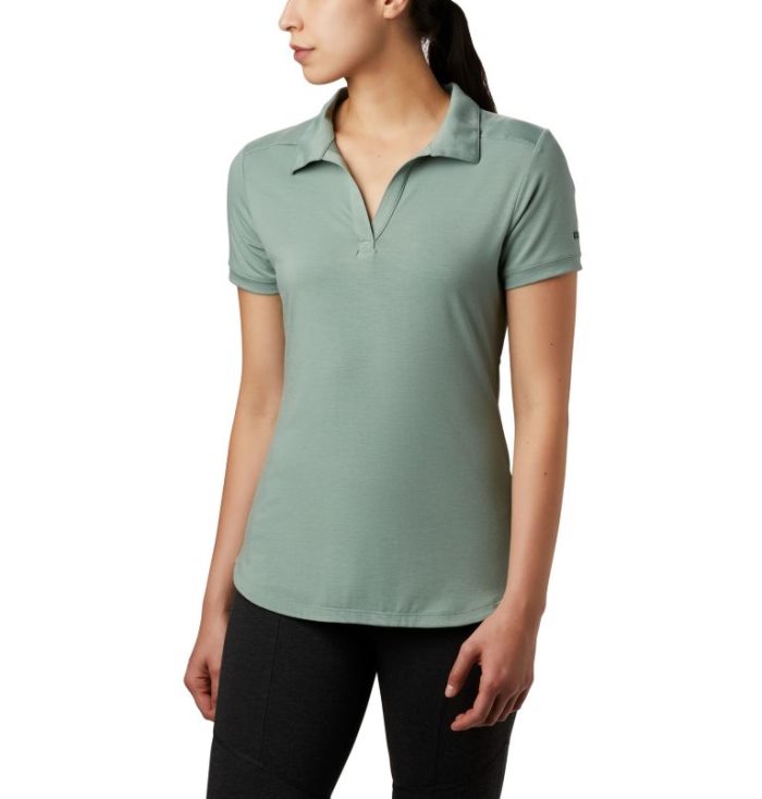 Camisa Polo Columbia Essential Elements™ Polo Feminino Luz Verdes Portugal | 175213-B427