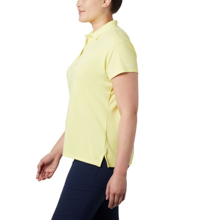 Camisa Polo Columbia PFG Innisfree™ Curta Sleeve Camisa Polo Feminino Amarelas Portugal | 108513-ZFV6