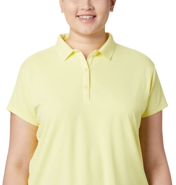 Camisa Polo Columbia PFG Innisfree™ Curta Sleeve Camisa Polo Feminino Amarelas Portugal | 108513-ZFV6