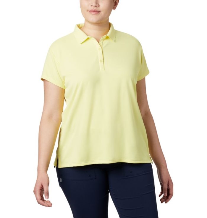 Camisa Polo Columbia PFG Innisfree™ Curta Sleeve Camisa Polo Feminino Amarelas Portugal | 108513-ZFV6