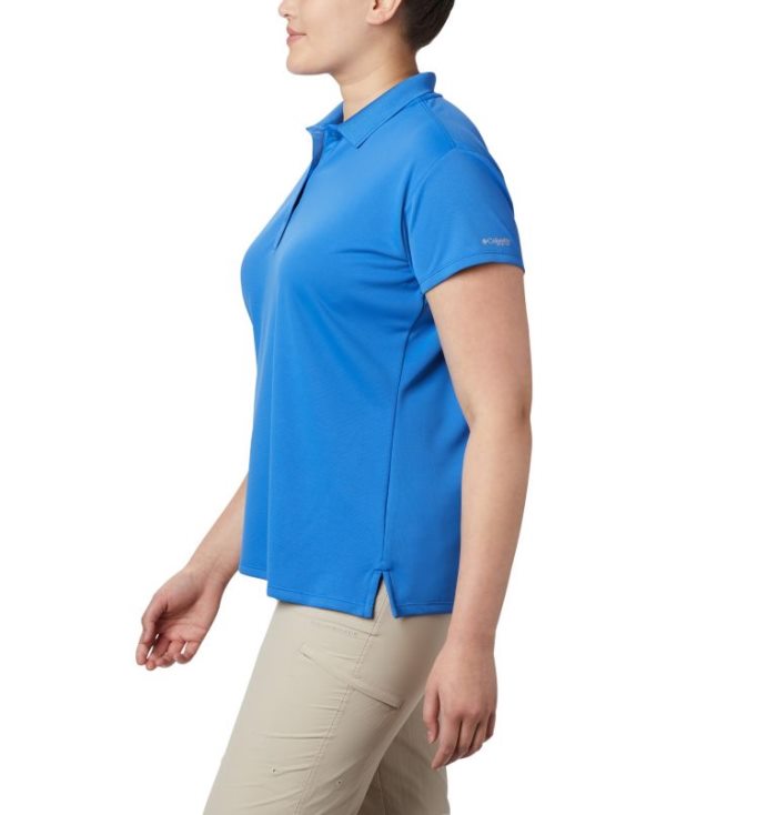 Camisa Polo Columbia PFG Innisfree™ Curta Sleeve Camisa Polo Feminino Azuis Portugal | 148272-F55C