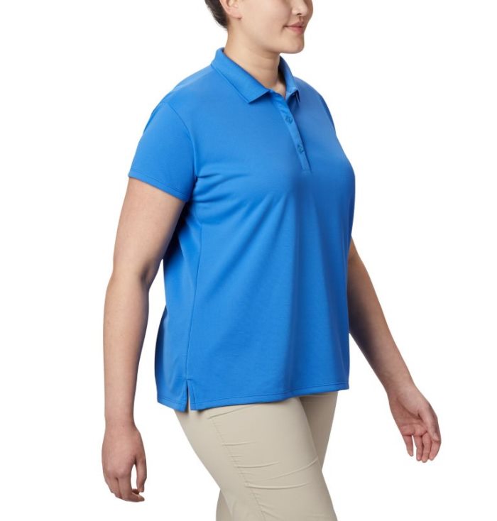 Camisa Polo Columbia PFG Innisfree™ Curta Sleeve Camisa Polo Feminino Azuis Portugal | 148272-F55C