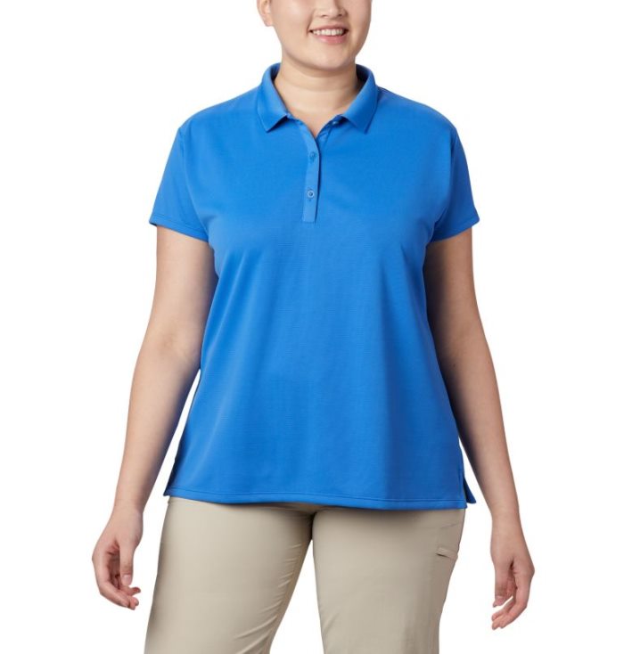 Camisa Polo Columbia PFG Innisfree™ Curta Sleeve Camisa Polo Feminino Azuis Portugal | 148272-F55C