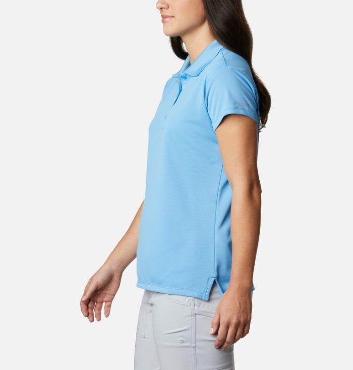 Camisa Polo Columbia PFG Innisfree™ Curta Sleeve Polo Feminino Azuis Escuro Portugal | 181604-JDMQ