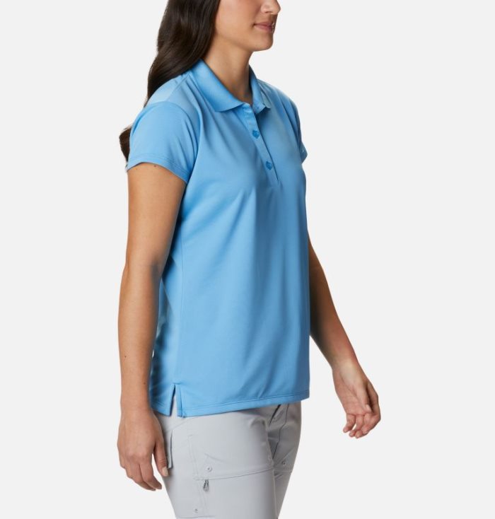 Camisa Polo Columbia PFG Innisfree™ Curta Sleeve Polo Feminino Azuis Escuro Portugal | 181604-JDMQ