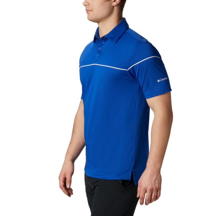 Polos Columbia Omni-Wick™ Breaker Golfe Polo Masculino Azuis Portugal | 181673-6QGQ