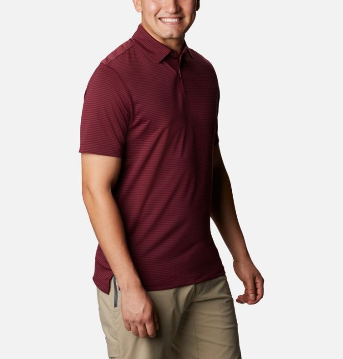 Polos Columbia Omni-Wick™ One Swing Polo Masculino Vermelhas Escuro Portugal | 165721-PJ7A