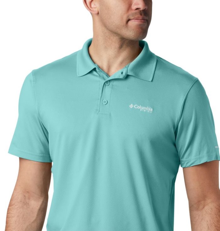 Polos Columbia PFG Skiff Cast™ Polo Masculino Turquesa Portugal | 118884-QQHK