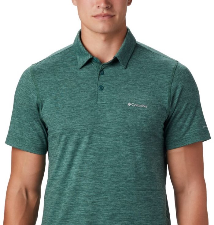 Polos Columbia Tech Trilha™ Camisa Polo Masculino Verdes Portugal | 153740-F20G