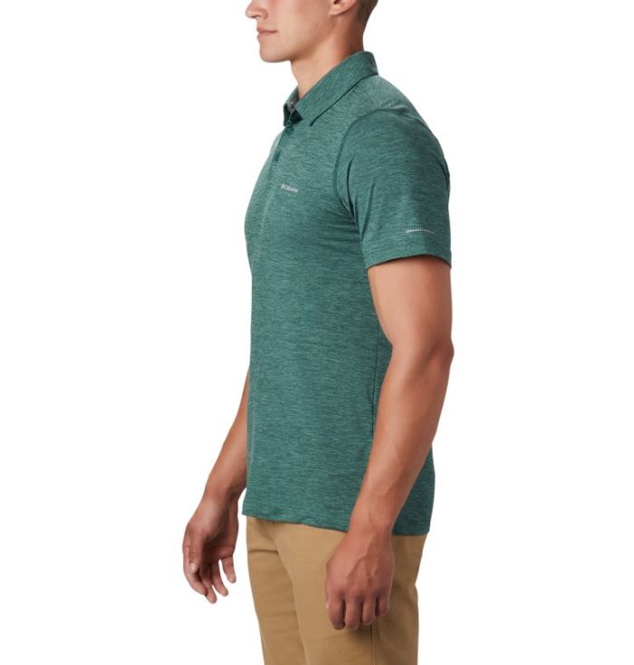 Polos Columbia Tech Trilha™ Camisa Polo Masculino Verdes Portugal | 153740-F20G