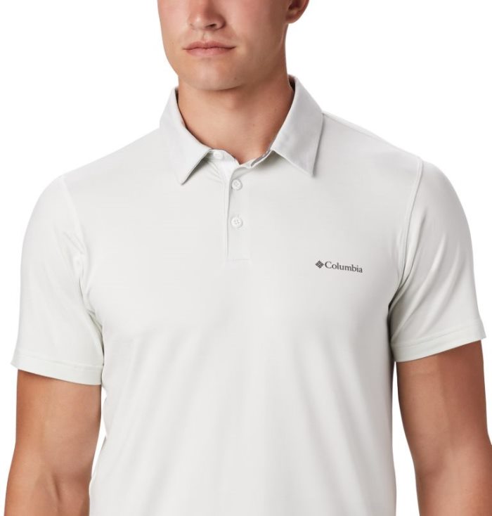 Polos Columbia Tech Trilha™ Camisa Polo Masculino Branco Portugal | 162332-ANIJ