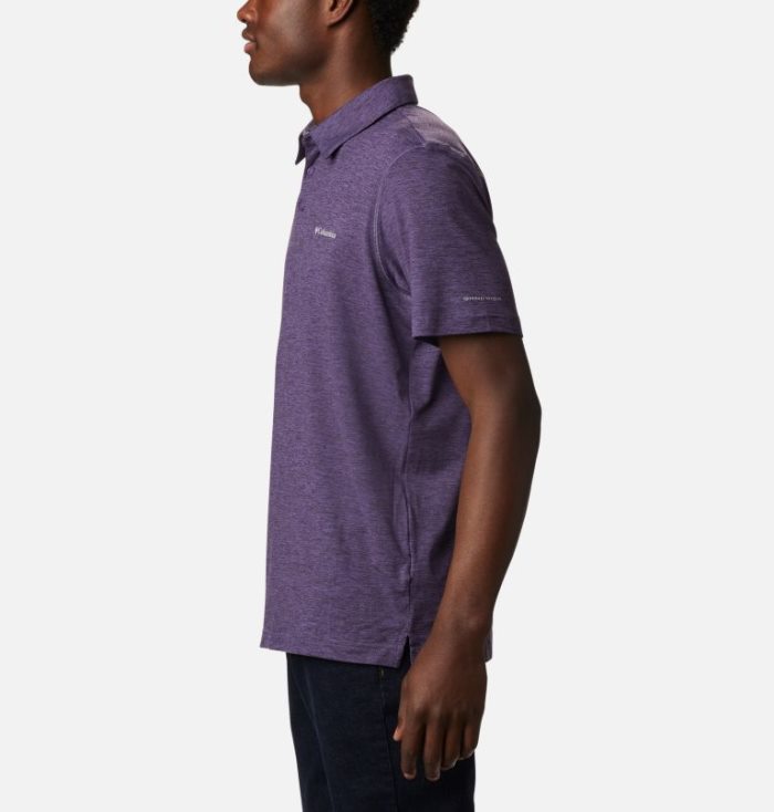 Polos Columbia Tech Trilha™ Camisa Polo Masculino Roxo Portugal | 165640-3JVQ