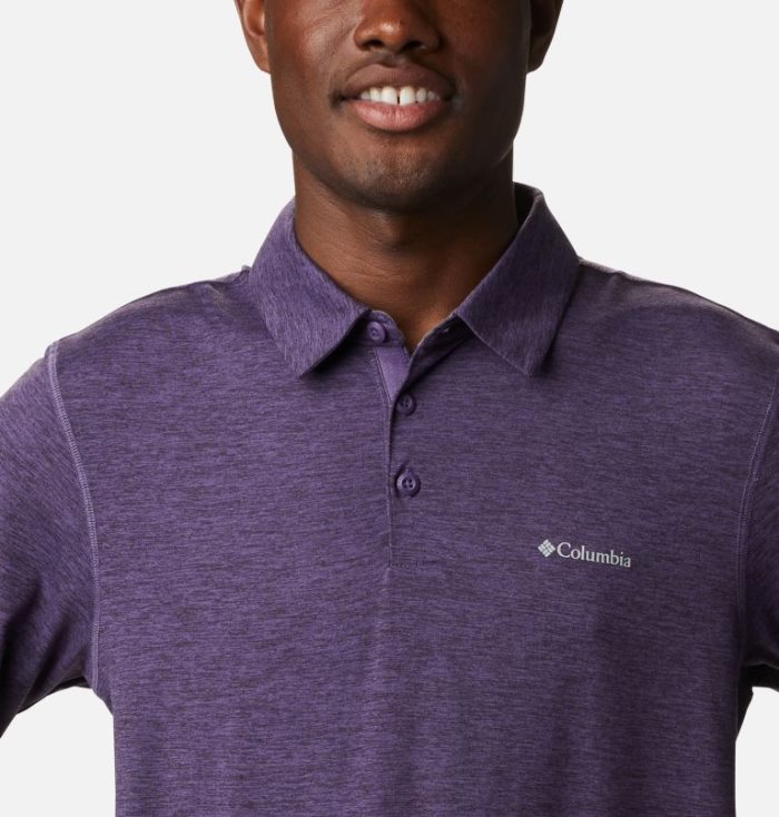 Polos Columbia Tech Trilha™ Camisa Polo Masculino Roxo Portugal | 165640-3JVQ