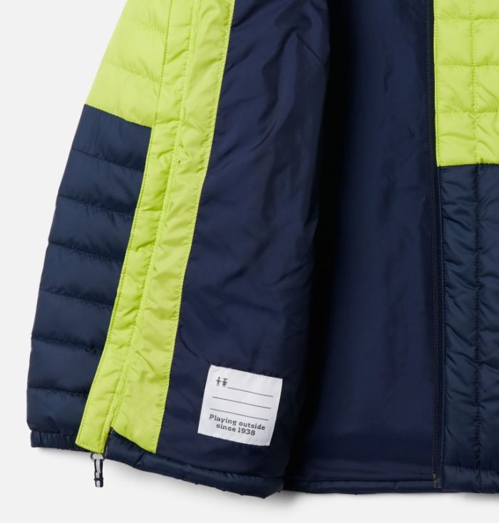 Casaco Puffer Columbia Humphrey Hills™ Casaco Puffer Criança Verdes Amarelas Azul Marinho Portugal | 145504-E3IE