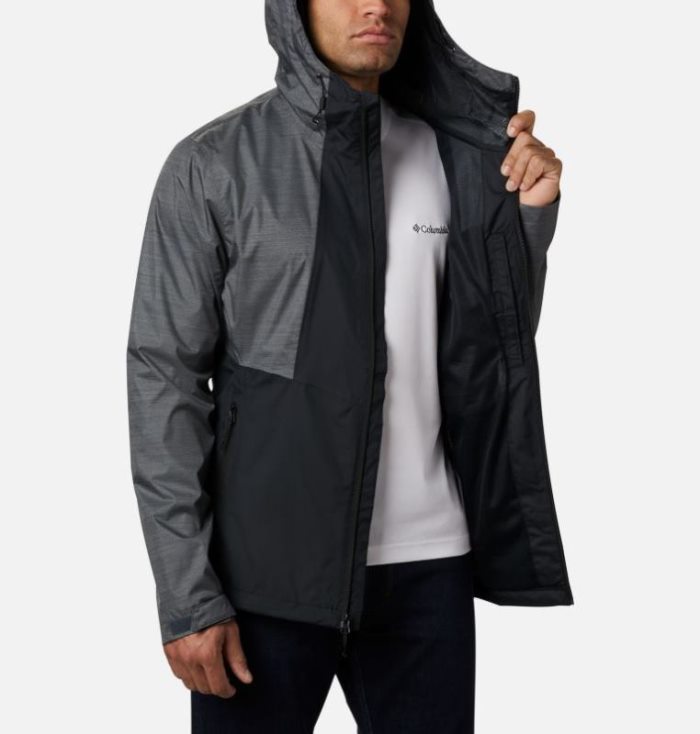 Capa De Chuva Columbia Inner Limits™ II Jaqueta Masculino Pretas Cinzentas Escuro Portugal | 126638-99M6