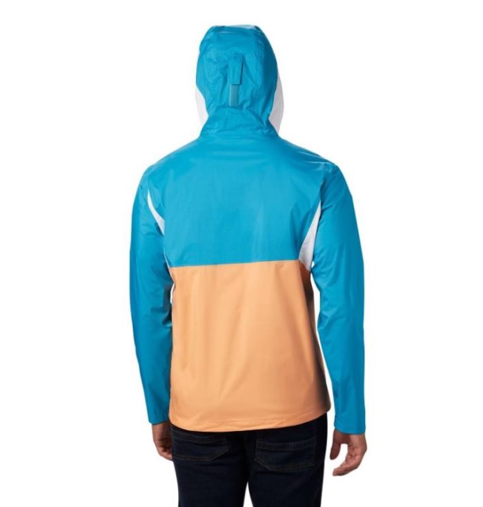 Capa De Chuva Columbia Inner Limits™ II Jaqueta Masculino Luz Laranja Branco Azuis Escuro Portugal | 144099-QYYH