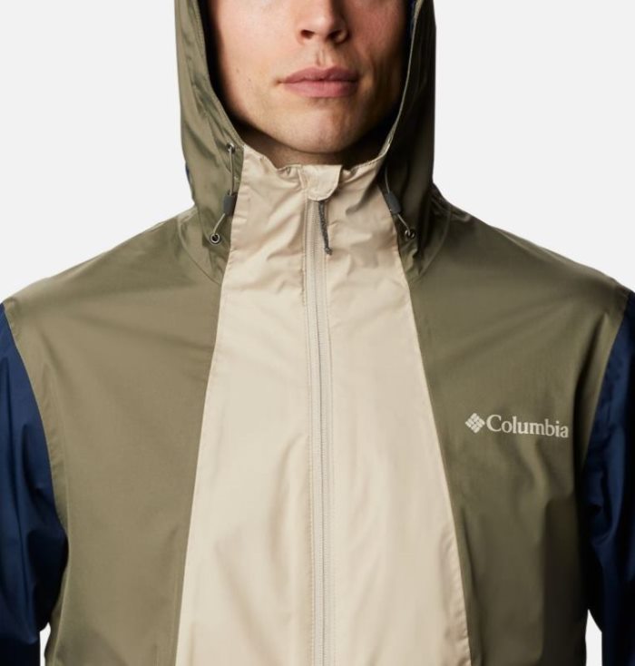 Capa De Chuva Columbia Inner Limits™ II Jaqueta Masculino Bege Azul Marinho Verdes Portugal | 146268-C2XZ