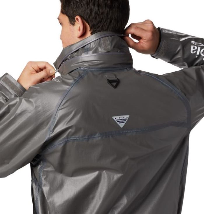 Capa De Chuva Columbia PFG Flycaster™ OutDry™ Ex Wading Jaqueta Masculino Cinzentas Portugal | 139643-V86C