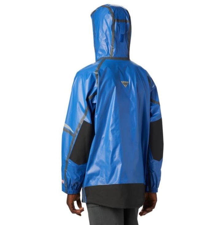 Capa De Chuva Columbia PFG Force XII™ OutDry™ Extreme Jaqueta Masculino Azuis Portugal | 130564-AH1N