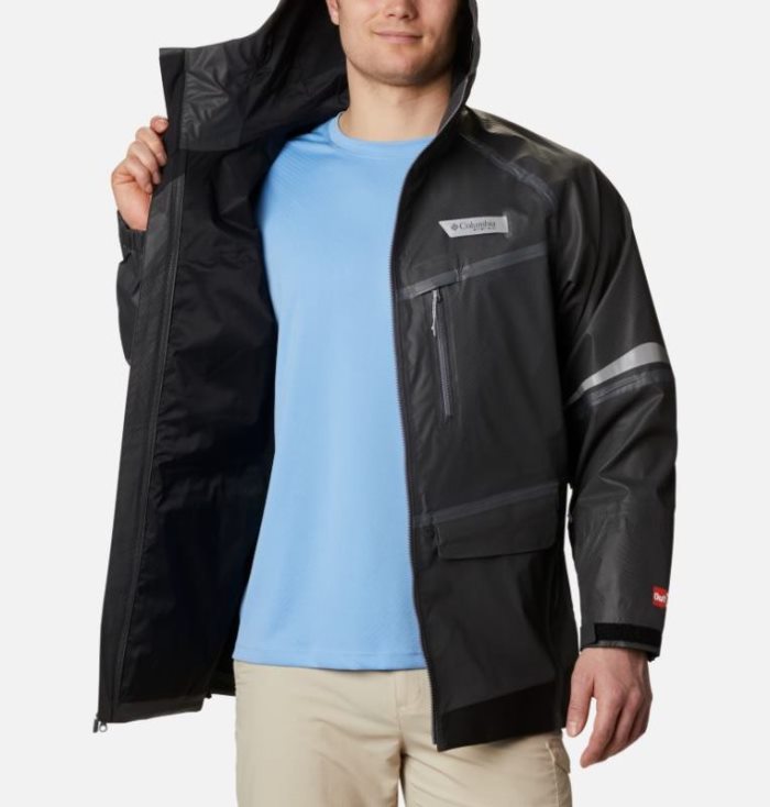 Capa De Chuva Columbia PFG Force XII™ OutDry™ Extreme Jaqueta Masculino Azul Marinho Portugal | 161639-G1VP