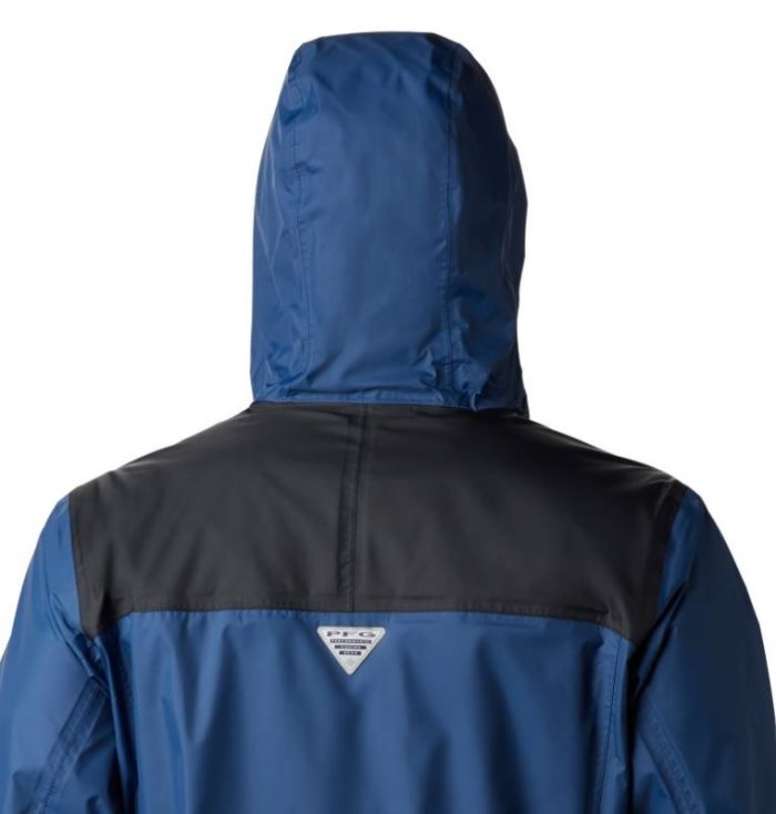 Capa De Chuva Columbia PFG Storm™ Jaqueta Masculino Azul Marinho Amarelas Portugal | 112102-R5HK