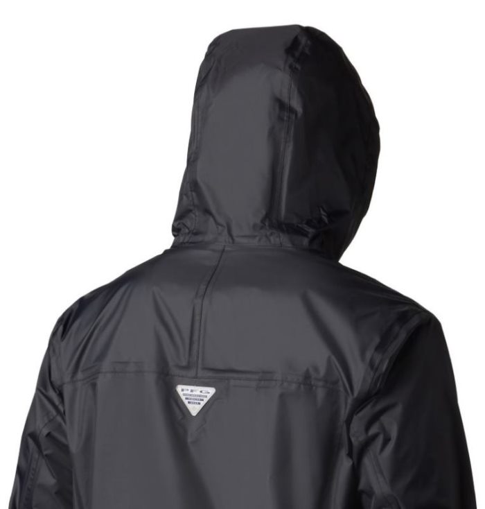 Capa De Chuva Columbia PFG Storm™ Jaqueta Masculino Pretas Cinzentas Portugal | 114748-A4O9