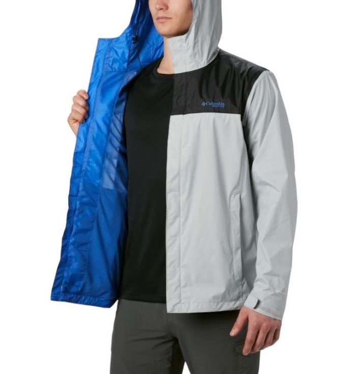 Capa De Chuva Columbia PFG Storm™ Jaqueta Masculino Cinzentas Azuis Portugal | 130303-TZRR