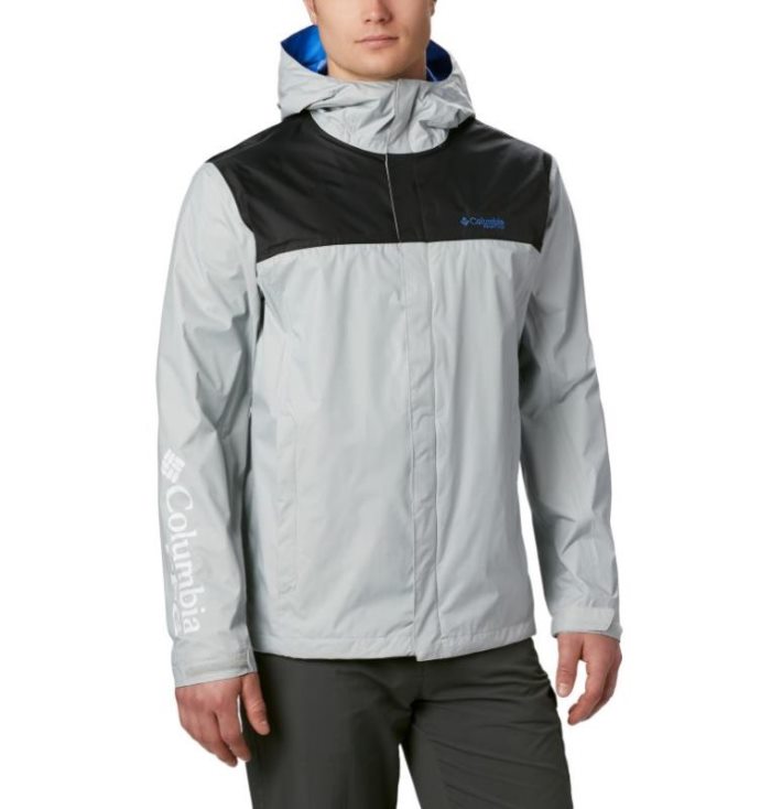 Capa De Chuva Columbia PFG Storm™ Jaqueta Masculino Cinzentas Azuis Portugal | 130303-TZRR