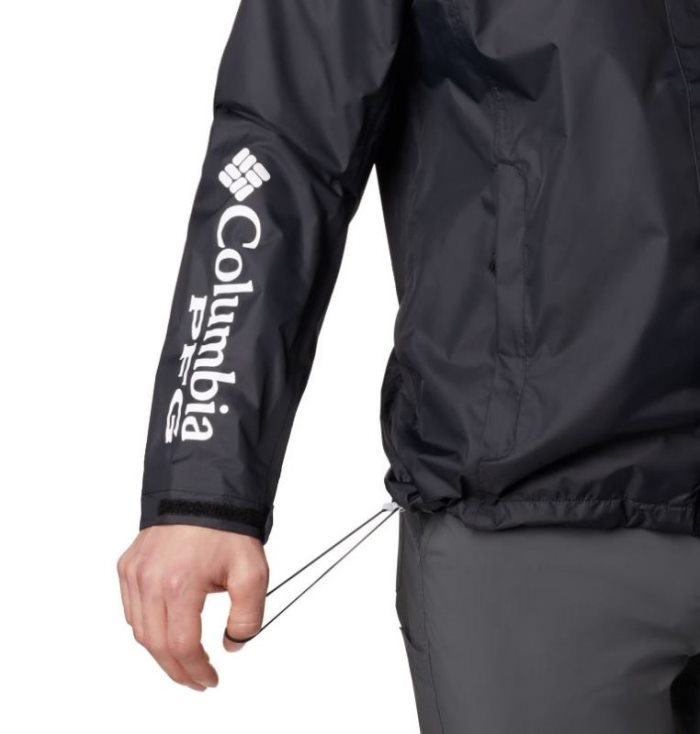 Capa De Chuva Columbia PFG Storm™ Jaqueta Masculino Pretas Cinzentas Portugal | 175857-GQOD