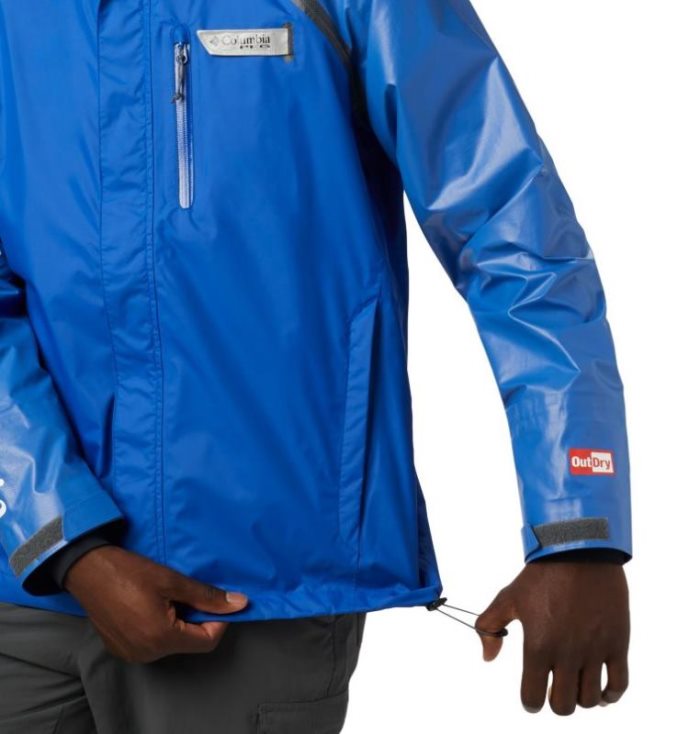 Capa De Chuva Columbia PFG Terminal OutDry™ Híbrido Jaqueta Masculino Azuis Portugal | 143902-JWS9