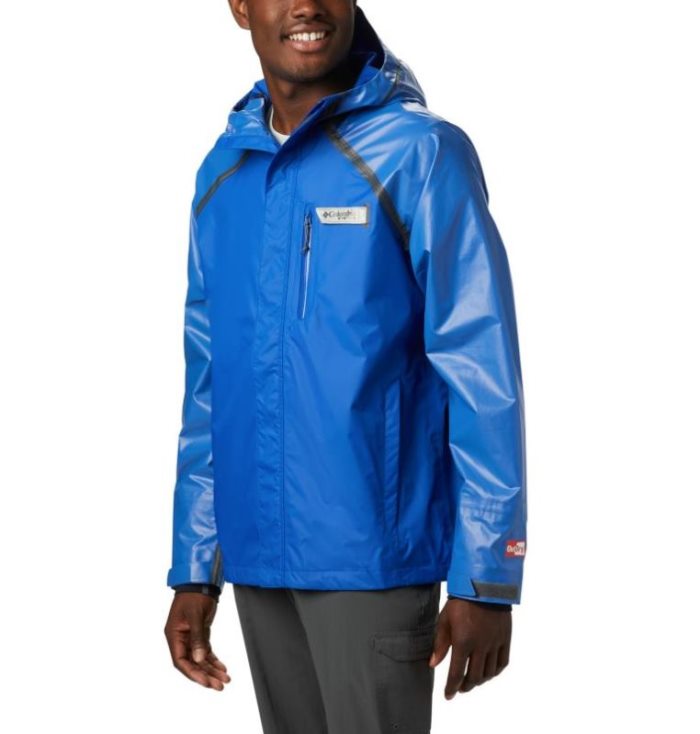 Capa De Chuva Columbia PFG Terminal OutDry™ Híbrido Jaqueta Masculino Azuis Portugal | 143902-JWS9