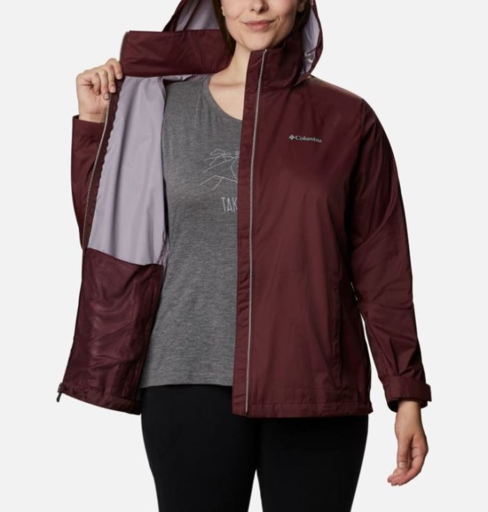 Capa De Chuva Columbia Switchback™ III Jaqueta Feminino Vermelhas Escuro Portugal | 105717-AEZD