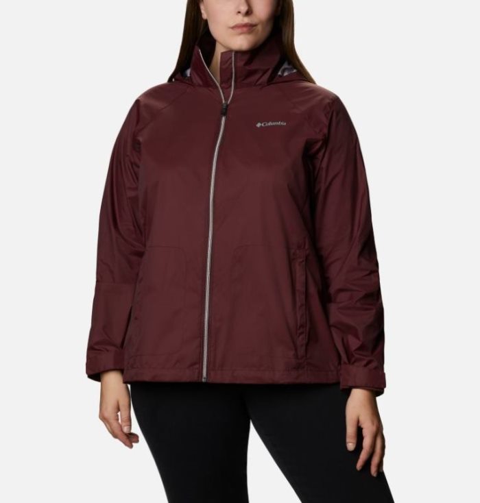 Capa De Chuva Columbia Switchback™ III Jaqueta Feminino Vermelhas Escuro Portugal | 105717-AEZD