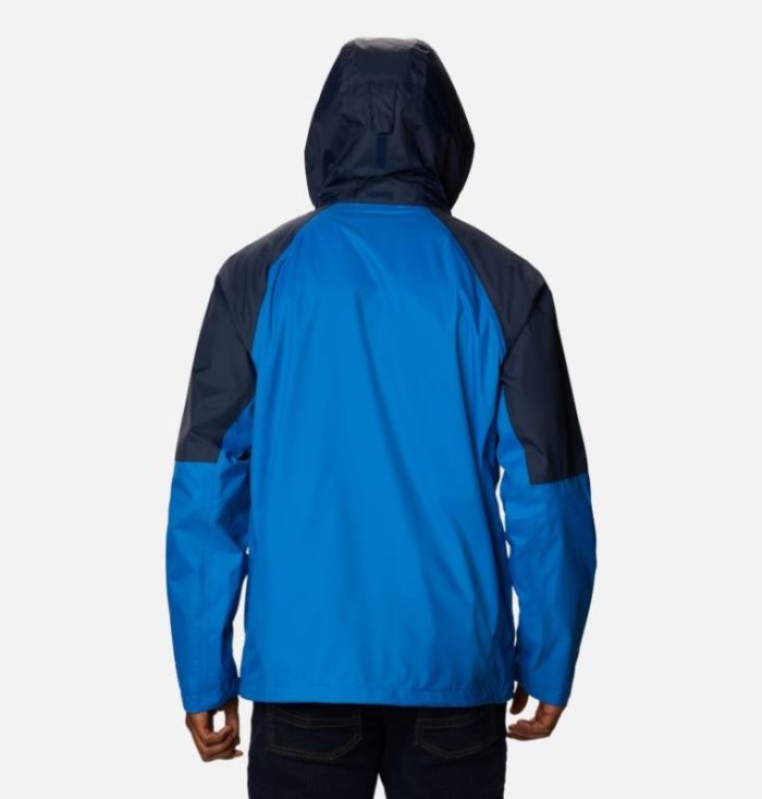 Capa De Chuva Columbia Watertight™ Trek Jaqueta Masculino Luz Azul Anil Azul Marinho Portugal | 117684-V4WH