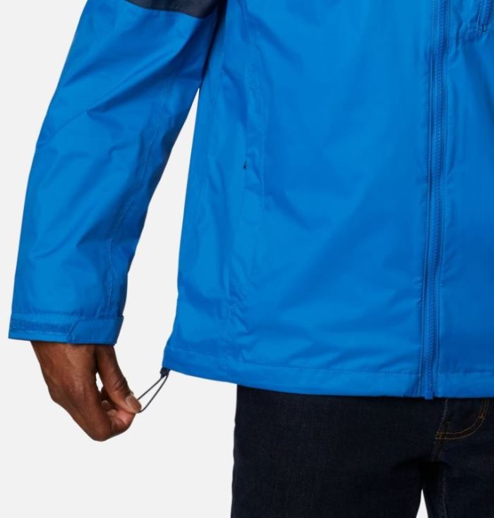 Capa De Chuva Columbia Watertight™ Trek Jaqueta Masculino Luz Azul Anil Azul Marinho Portugal | 117684-V4WH