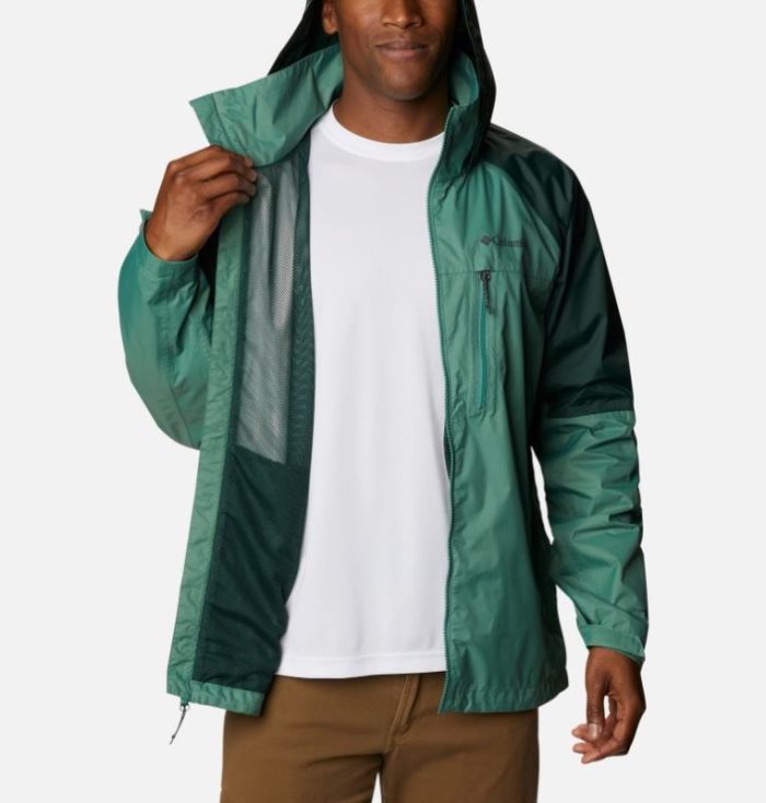 Capa De Chuva Columbia Watertight™ Trek Jaqueta Masculino Verdes Verdes Portugal | 194763-MATJ