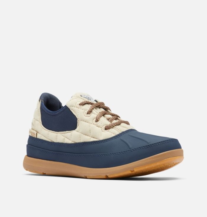 Sapatos de Vela Columbia PFG Delray™ Duck II Shoe Feminino Creme Azul Marinho Portugal | 170130-W84G