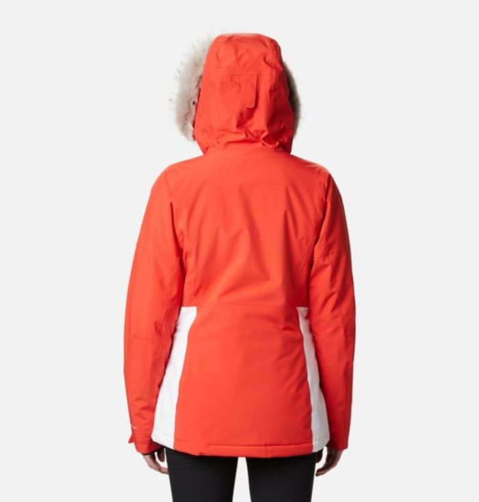 Jaqueta De Esqui Columbia Ava Alpine™ Jaqueta Isolada Feminino Laranja Branco Portugal | 137352-LJVW